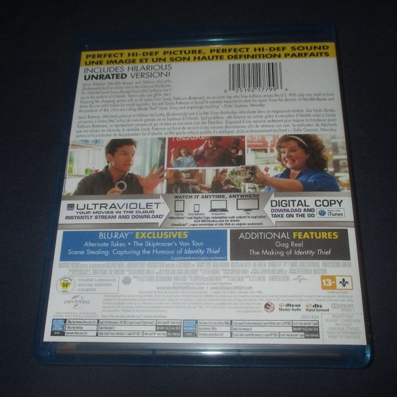 Identity Thief (Blu-ray Disc, 2013, 2-Disc Set, Canadian) w/ slip cover - Picture 5 of 5
